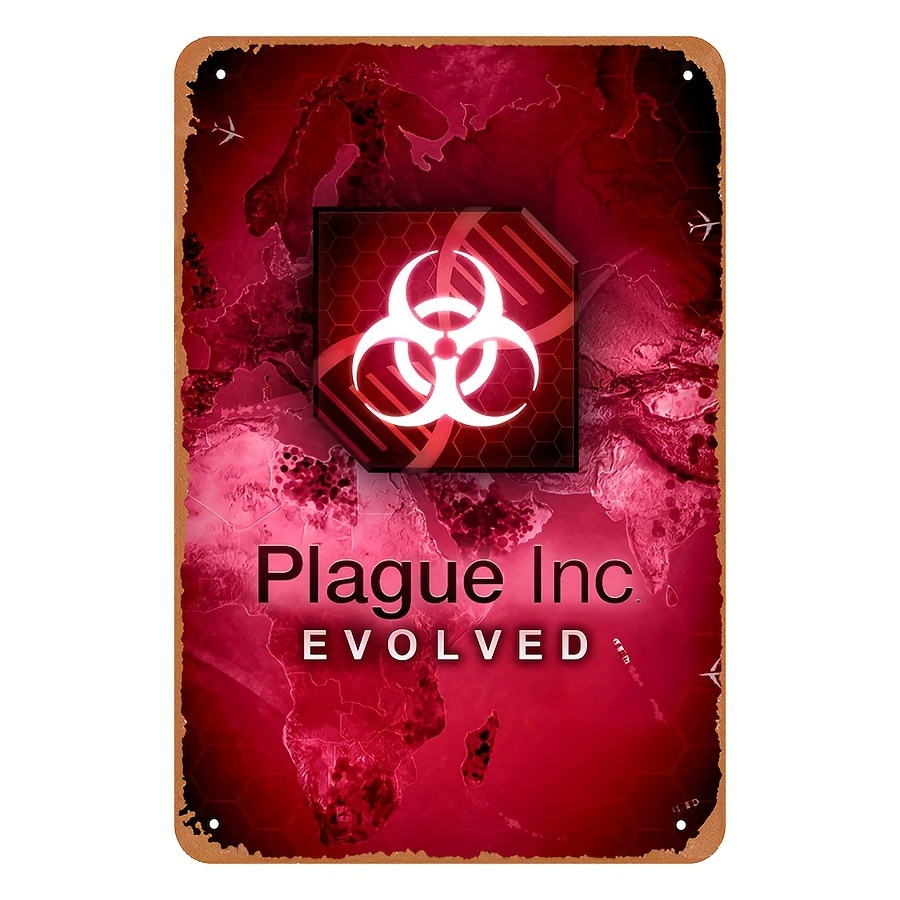 Retro Gaming Style - Vintage Style Plague Inc Evolved Metal