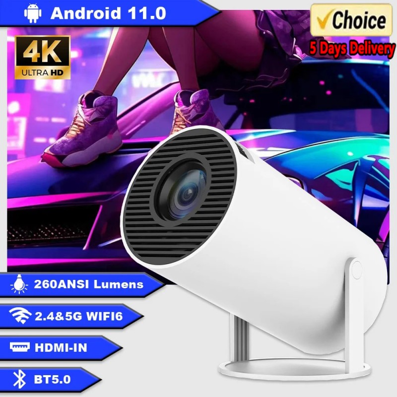 Retro Gaming Projector - Mini HY300 Smart Android Projector Portable