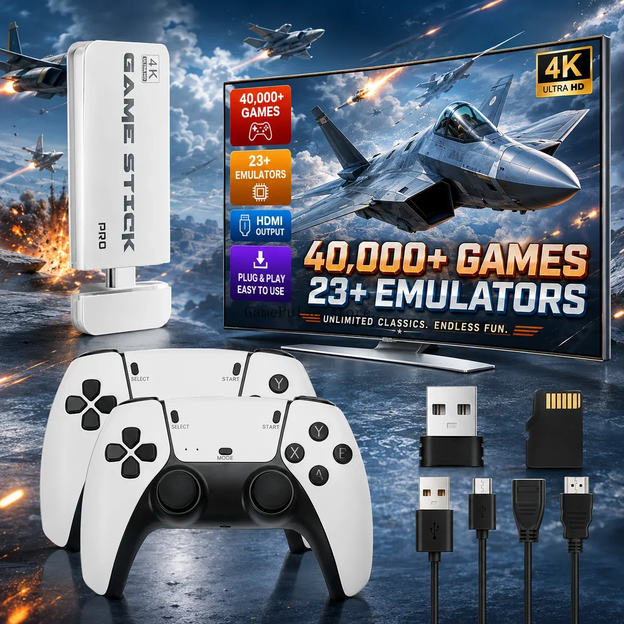 Retro Gaming Tv Box - GamePulse M15 Ultra Game Stick Retro