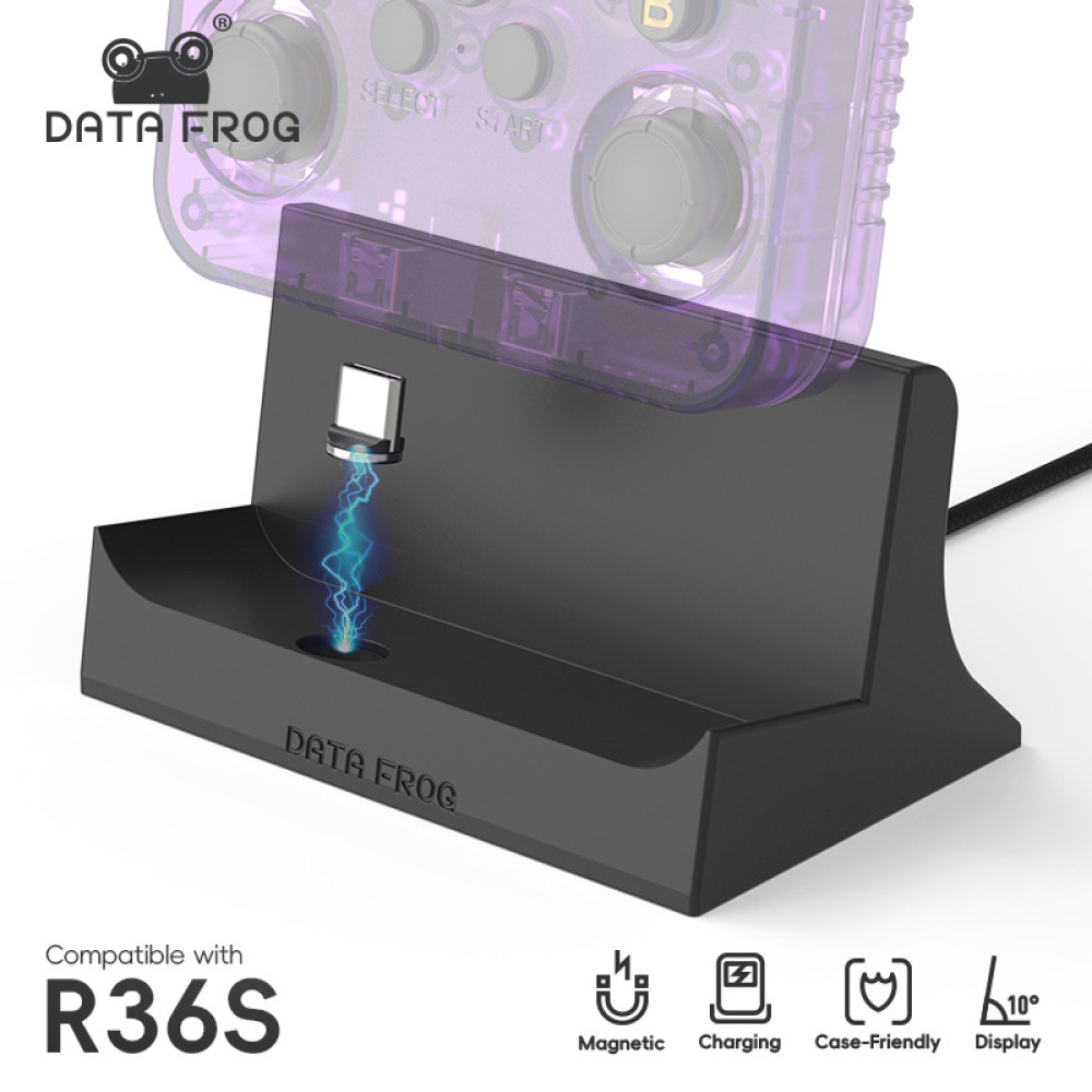 Retro Gaming Console Handheld - R36S Gaming Console Magnetic Charging Base