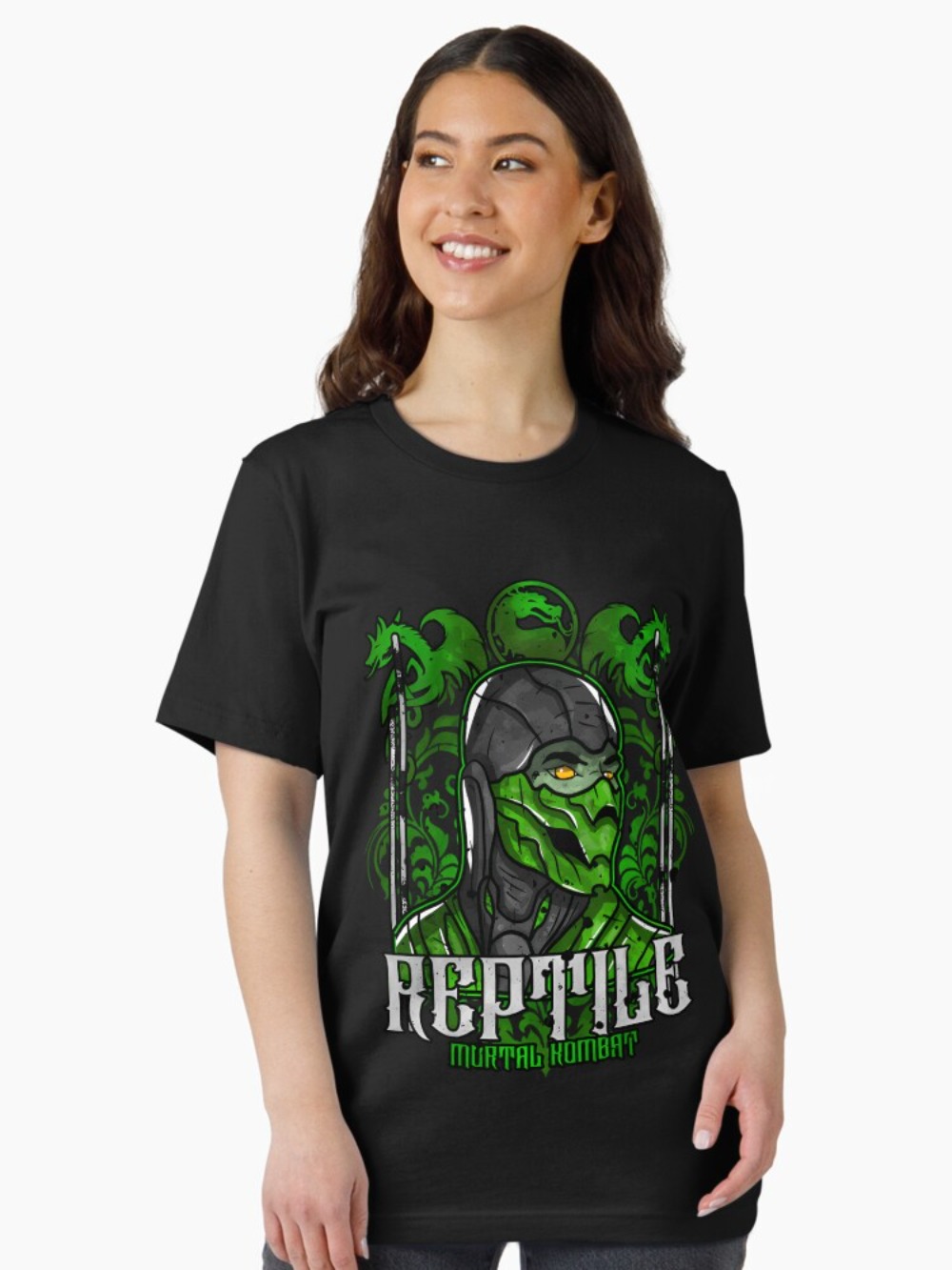 Mortal Kombat Reptile Portrait - Retro Gaming Style review and price