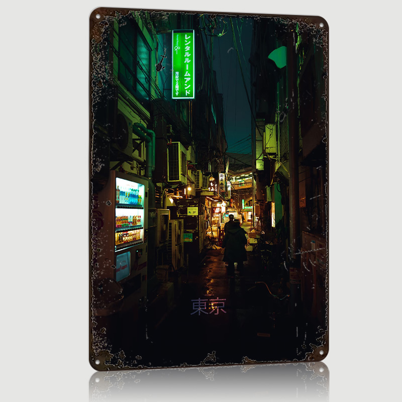 Tokyo Backstreet With Text Pri - Retro Gaming Tokyo review and price