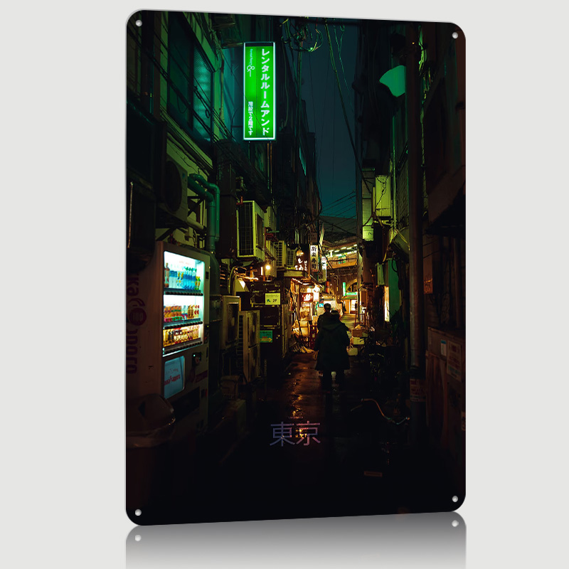 Tokyo Backstreet With Text Pri - Retro Gaming Tokyo review and price