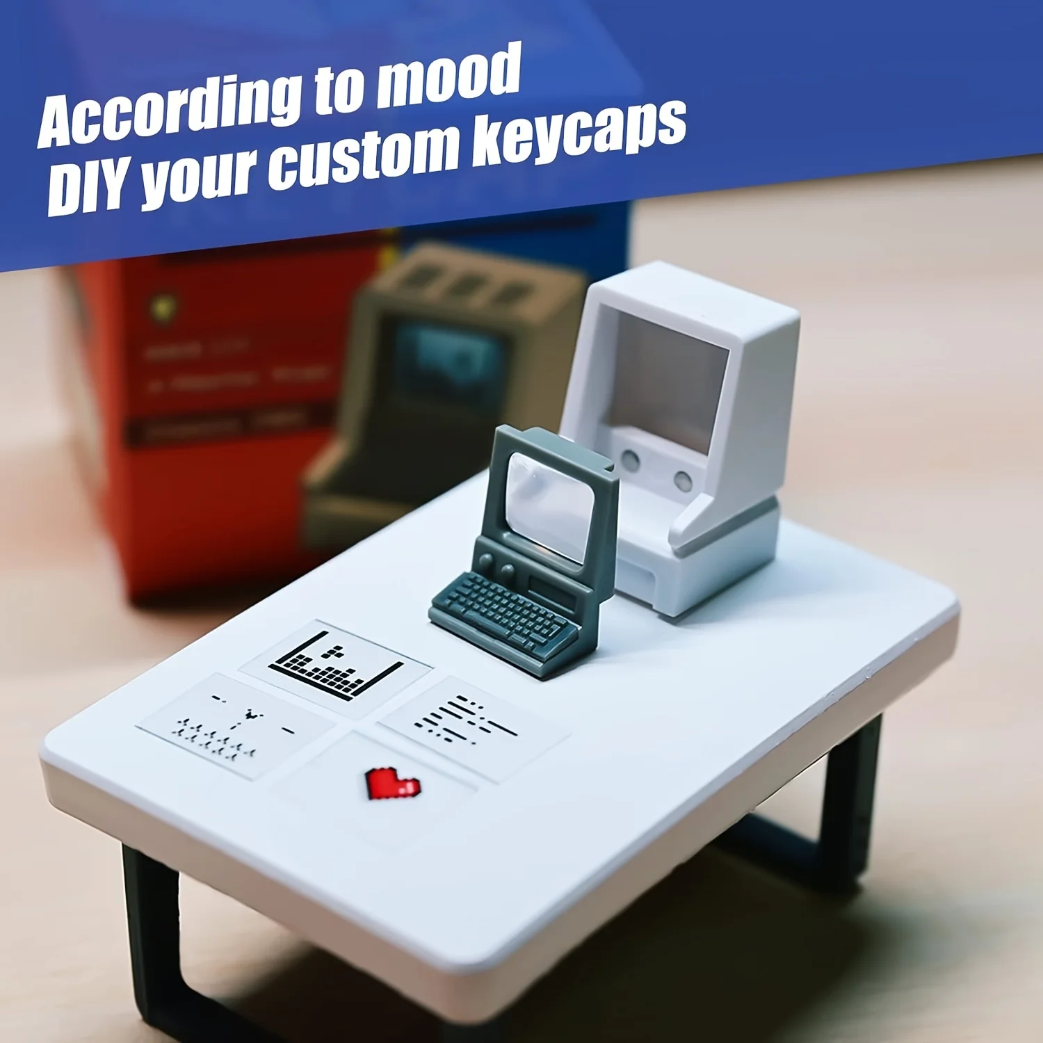Retro Mac-Inspired Keycaps Dou - Retro Gaming Keycaps review and price