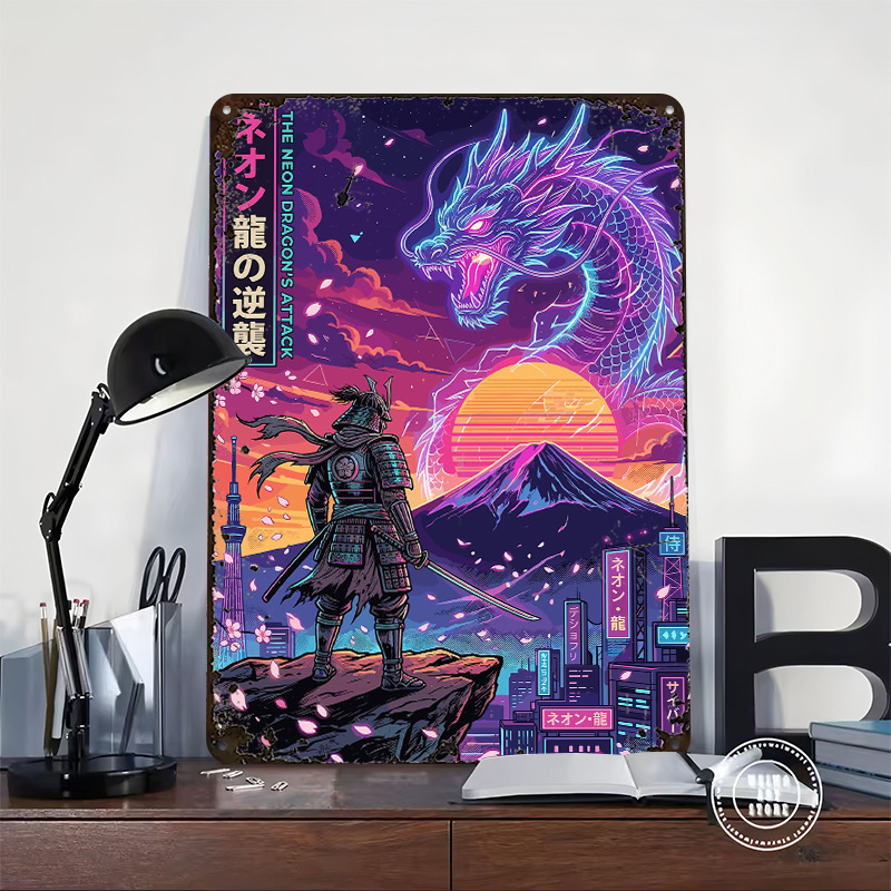 Samurai Vs Neon Dragon in Cybe - Retro Gaming Tokyo review and price