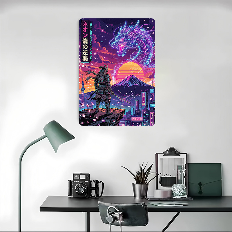 Samurai Vs Neon Dragon in Cybe - Retro Gaming Tokyo review and price