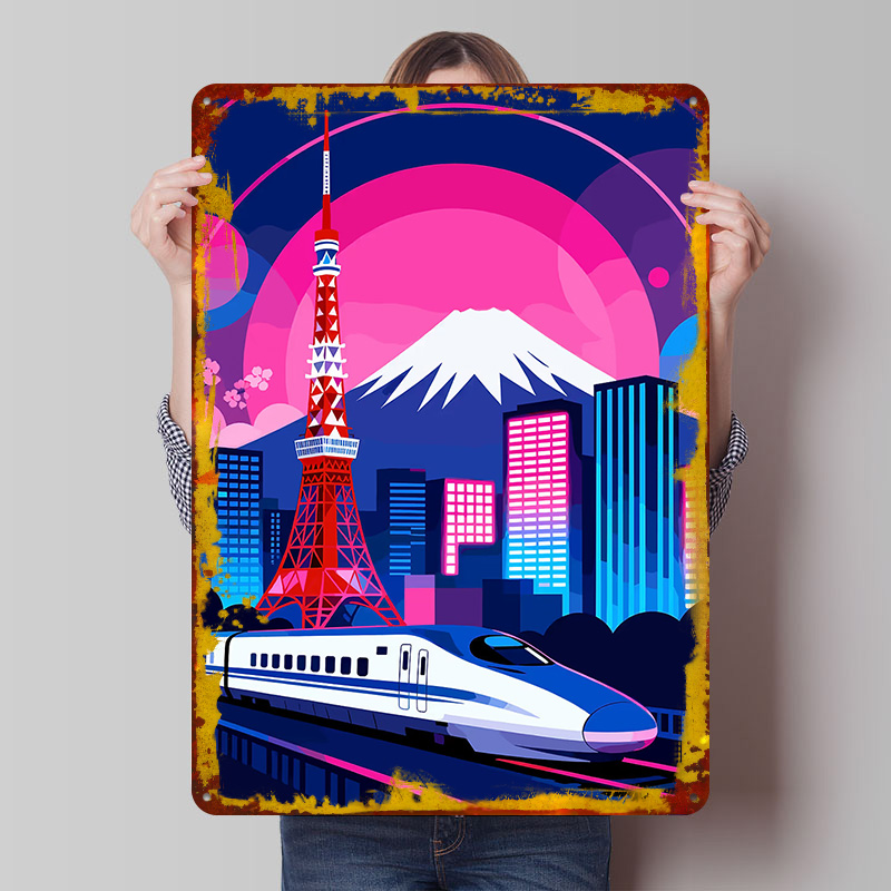 Tokyo Cityscape With Bullet Tr - Retro Gaming Tokyo review and price