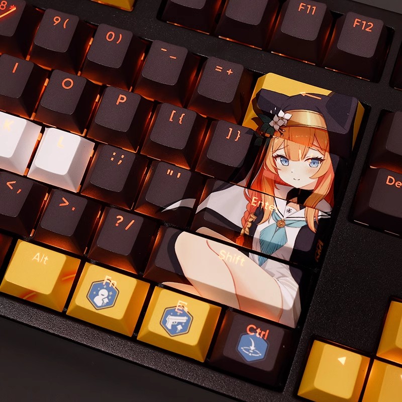 108 Keys/set Blue Archive Loch - Retro Gaming Keycaps review and price