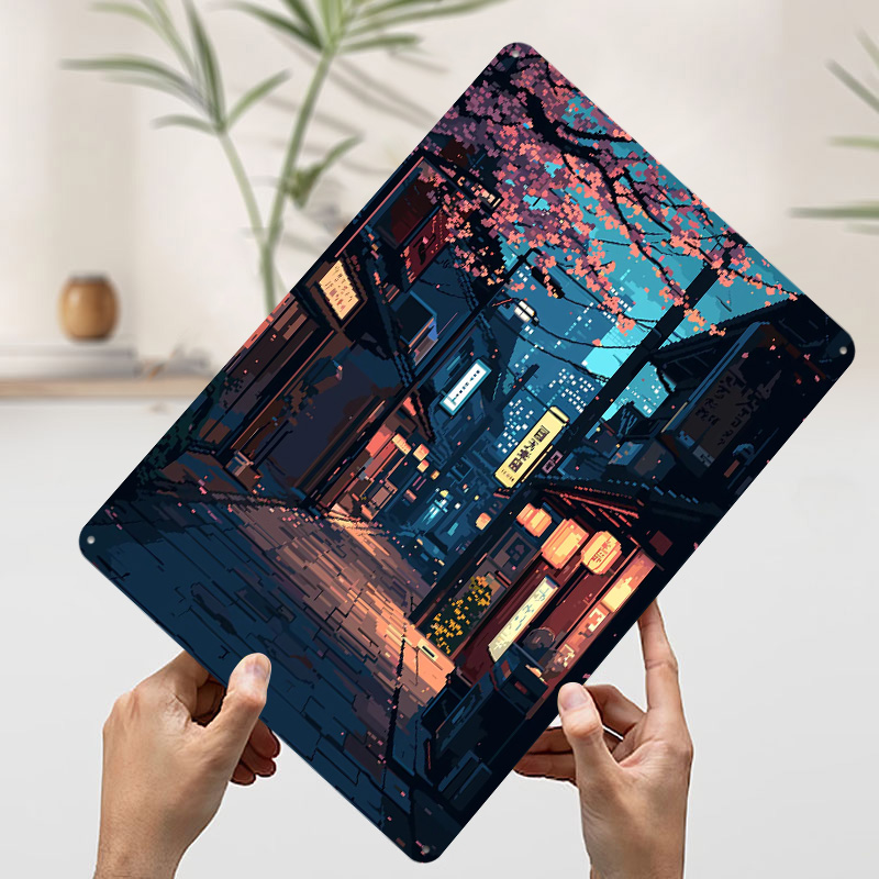 Tokyo Japan Pixel Art Tin Plaq - Retro Gaming Tokyo review and price