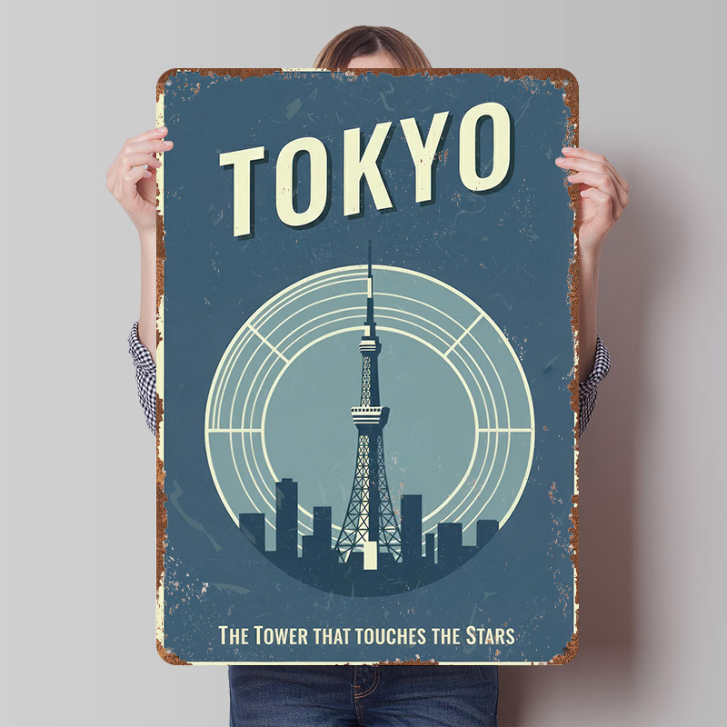 Tokyo Tower Vintage Travel Pri - Retro Gaming Tokyo review and price