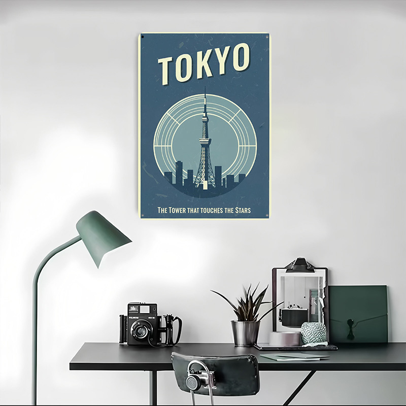 Tokyo Tower Vintage Travel Pri - Retro Gaming Tokyo review and price