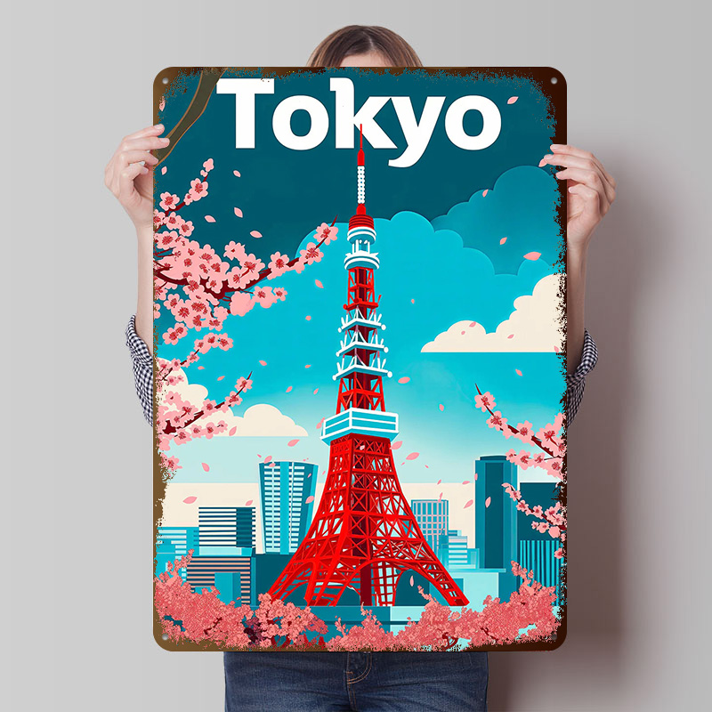 Tokyo Travel Tinplate Poster C - Retro Gaming Tokyo review and price