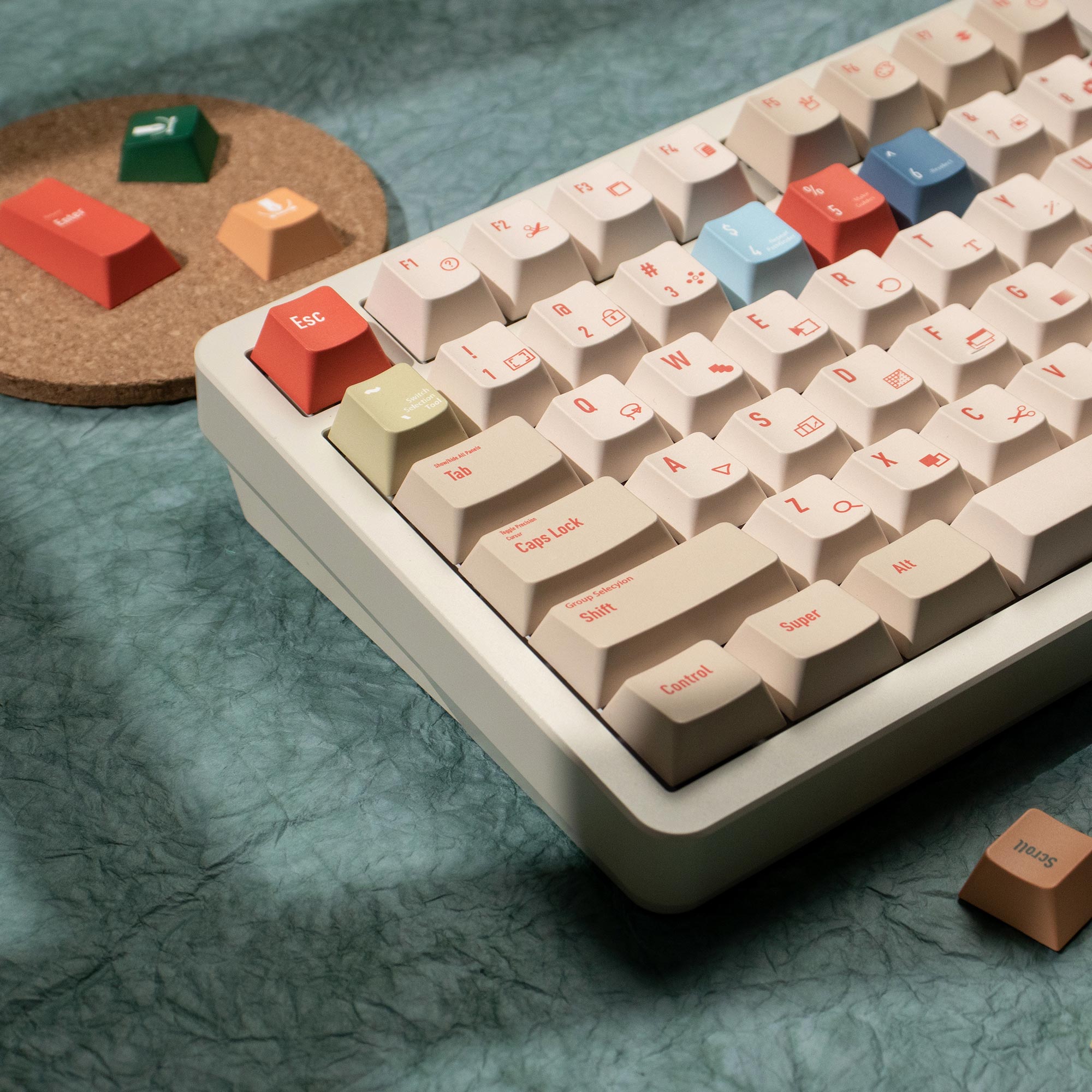 Illustrator Keycaps DYE-SUB Ch - Retro Gaming Keycaps review and price
