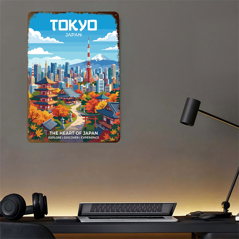 Tokyo Cityscape With Mount Fuj - Retro Gaming Tokyo review and price